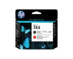 HP 744 F9J88A DesignJet spausdinimo galvutė, matinė juoda / chromatinė raudona, ra&scaron;alinė, DesignJet Z2600 PostScript, Z5600 PostScript spausdintuvams