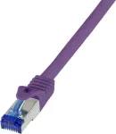 Logilink Professional Ultraflex - Pataisos laidas - RJ-45 (M) į RJ-45 (M) - 50 cm - 6 mm - S/FTP - Cat.7 žaliava (laidas) / CAT 6a (jungtys) - Be halogenų, Lieta, Su apsauga nuo užkabinimo - alyvinė