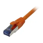 Pataisos kabelis RJ45 CAT6A 500MHz 10m oranžinis S-STP (S/FTP) AWG27 LSZH Synergy 21
