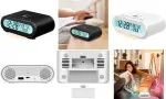 LogiLink SC0121W Radijo žadintuvas FM USB su lietimo mygtukais, balta spalva