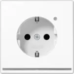JUNG LS 1520-O WW LNW ki&scaron;tukinis lizdas F tipas 2P baltas termoplastas