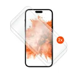 Grūdinto stiklo apsauginis stikliukas FIXED, skirtas Apple iPhone 17 Pro &ndash; 2 vnt., 2,5D užapvalinti kra&scaron;tai
