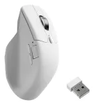 Pele Keychron M6 De&scaron;inei Rankai RF belaidė + Bluetooth + USB-C optinė 30000 DPI balta
