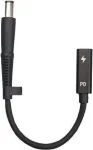 CoreParts MBXUSBC-CO0004 lizdų keitiklis USB C &ndash; 7,4&times;5,0 mm, juodas