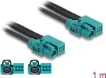 DeLOCK laidas HDMTD Z vienas + Powerpin lizdas į HDMTD Z vienas + Powerpin lizdas 1 m