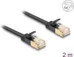 DeLOCK RJ45 Cat.6A U/FTP plok&scaron;čias tinklo kabelis 2 m juodas