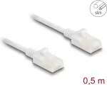 DeLOCK RJ45 Cat.6A jungiamasis kabelis U/UTP 0,5 m baltas