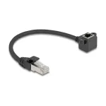 DeLOCK 81040 tinklo kabelis Cat6 0,25 m juodas