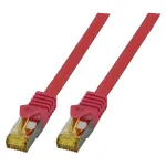 EFB-Elektronik RJ45 jungiamasis kabelis Cat.6A S/FTP LSZH Cat.7 žaliava raudonas 1,5 m