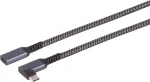 USB laidas S/CONN 14-74016 USB 3.2 Gen 2 1,5 m USB C juodas baltas