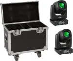 LED &scaron;viestuvų rinkinys EUROLITE TMH-B90 2x su transportiniu dėklu ir ratais