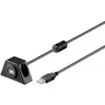 USB ilginimo laidas Goobay USB2.0 0,6 m USB A juodas