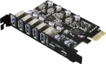 Renkforce RF-6613198 5+2 Port USB 3.2 Gen 1 valdiklio plok&scaron;tė USB-A (USB 3.0), USB-C&reg; (USB 3.2 Gen 1) PCIe x1