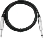 Mono 6,3 mm kabelis Omnitronic 1,5 m &mdash; 6,3 mm TS (mono) instrumentinis/linijinis kabelis, juodas