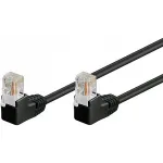 Wentronic 96090 Patch Laidas, RJ-45 Ki&scaron;tukas/Ki&scaron;tukas, Cat5e, U/UTP, Juodas (96090)