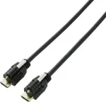SpeaKa Professional HDMI laidas 5.00 m SP-9784192, Audio Return Channel, auksuoti kontaktai, fiksavimo varžteliai, Ultra HD (4K), juodas