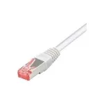 Tecline - jungiamasis kabelis - RJ-45 (M) į RJ-45 (M) - 1,5 m - SFTP, PiMF - CAT 6 - halogenų neturintis, su apsauga nuo užkabinimo - baltas (715015W)