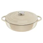 Tefal ketaus patiekimo keptuvė LOV E25972, apvali 3,8 L, 28 cm, smėlio spalvos