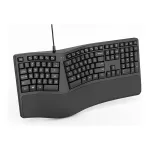 Belaidė ergonominė kompakti&scaron;ka klaviatūra TRUST KEYRA ERGO MULTI DE