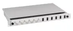 Patch panel EFB Elektronik BA71901.12OM4 &ndash; 12 prievadų LC, OM4, pilka, 483&times;44.5&times;244 mm