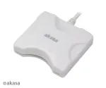 Kortelių skaitytuvas Akasa AK-CR-03WHV2 USB 3.0 Baltas, kelių lizdų i&scaron;orinis skaitytuvas SD/microSD/CF/Memory Stick