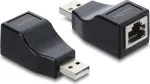 Delock USB 2.0 Type-A Male to RS-232 RJ45 Female Serial Adapter, Black (63290)