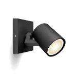 Philips Hue White Ambiance Runner Spot 1 Light Black 350lm lubinis &scaron;viestuvas