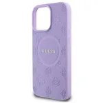 Guess GUHMP16XPSAPSMEU iPhone 16 Pro Max 6,9 col. Purple Hardcase Saffiano Peony Classic Logo MagSafe