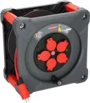 Brennenstuhl 9201500210 Laido būgnas 25m H05VV-F 3G1.5 4x Schuko IP44 1000/3500W