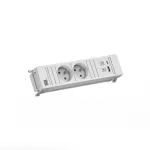 Bachmann POWER FRAME 2x Schuko lizdas 1x USB A/C 22W 0,2m GST18
