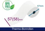 ARTDEV Thermal Roll - 57x58x12 mm, White, 40 m