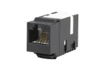 METZ CONNECT 130A10-29-I-B1 Flat Black RJ45 Female Cat6A Shielded Keystone Module