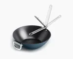 Joseph Joseph Space Folding Handle Ceramic Non-Stick Wok 32 cm Blue