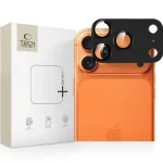 Tech-Protect CamFull Fit fotoaparato objektyvo apsauga, skirta Apple iPhone 17 Pro, juoda