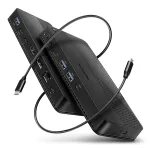 Axagon HMC-U4 USB4 dokas, 3x USB-A, 2x USB-C, HDMI ir DP 8K/30Hz, RJ-45, SD/mSD, garsas, PD 100W