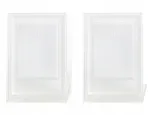 LOVEINSTANT 2x Transparent Photo Frame + Storage Box, skaidrūs rėmeliai ir dėžutė Fujifilm Instax Mini nuotraukoms