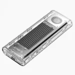 ORICO TCM2-G20 M.2 NVMe USB-C 3.2 20Gb/s korpusas - sidabrinis/permatomas