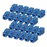 StarTech.com Cat6 Keystone Jack 24 komplektas, RJ45 Ethernet keystone mova, UTP Cat6 sieninės rozetės įdėklas, 180 laipsnių, be įrankių, mėlyna