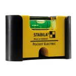 STABILA Type 81 S Ki&scaron;eninis elektrinis gulsčiukas, 7 cm, geltonas, 1,0 mm/m tikslumas, su magnetu ir diržo segtuku
