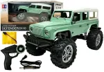 Double E Jeep R/C automobilis su pulteliu, žalios spalvos, 1:14, 2,4G