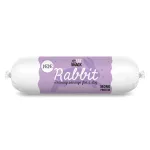 &Scaron;unų skanėstas PAKA ZWIERZAKA Pepe Sausage Rabbit 200 g &ndash; mink&scaron;ta hipoalerginė de&scaron;relė su triu&scaron;iu, be grūdų ir glitimo