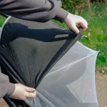 LittleLife Buggy tinklelis nuo uodų &ndash; universalus smulkaus tinklelio tinklelis nuo vabzdžių vežimėliams ir lop&scaron;iams (balta/pilka)