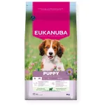 Sausas &scaron;unų ėdalas EUKANUBA Puppy & Junior Small/Medium ėriena su ryžiais 3 kg