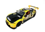 PULIO 1:24 BMW M4 GT3 liejinio modelio automobilis su &scaron;viesos ir garso efektais, inercine pavara, atidaromomis durimis