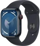 Apple Watch 9 GPS + Cellular 45mm, Pusiaunaktis, Sport Band M/L (MRMD3ET/A)