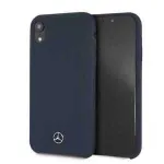 Mercedes-Benz Apple iPhone XR skysto silikono dėklas tamsiai mėlynas