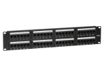 DS-IT CAT 5e UTP tinklo skirstymo skydelis, 19 inch, 48 prievadų (DS-Patch5-48UTP)