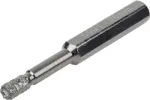 Wolfcraft 5991000 deimantinis grąžtas 6 mm &scaron;e&scaron;iakampiu kotu plytelėms, keramikai, granitui, marmurui, akmens masei