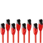 S CONN maximum connectivity &reg;-BASIC-S komutacinis kabelis cat. 8.1 F/FTP PIMF LSZH raudonas 10,0m--VE4 (SC08-41074-4)