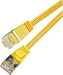 Wirewin Triotronik Cat6 U/FTP plonas tinklo kabelis, RJ45 male to male, 0,5m, geltonas PKW-STP-SLIM-KAT6 0.5 GE